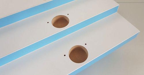 example working: Drilling and milling Premline: finishing example