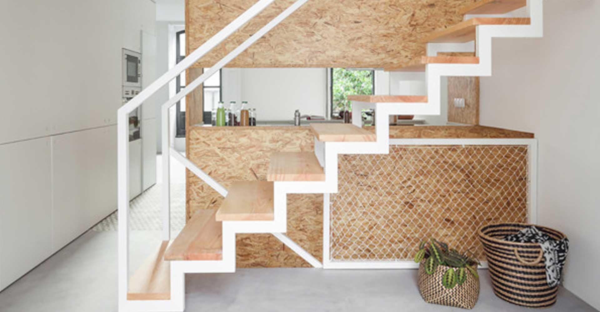 Panels wood structural inner stairs